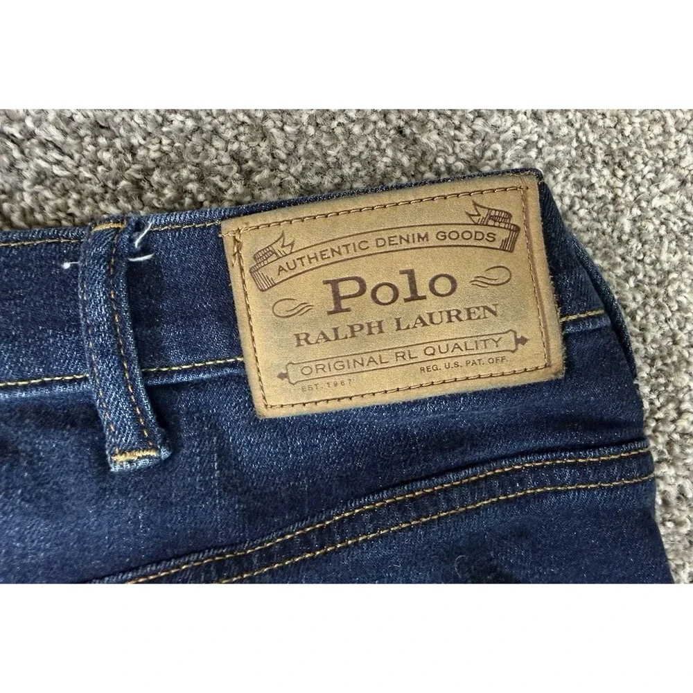 Polo Ralph Lauren Hampton Relaxed Straight Jeans Men’s 44x32 Dark Wash Stretch